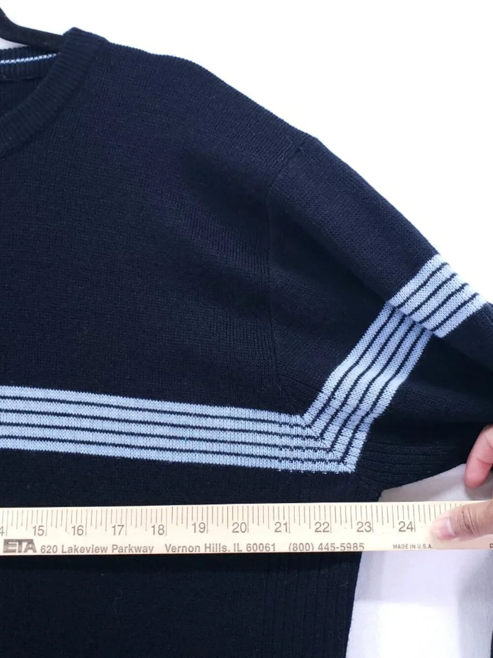 XG Vintage Pullover Sweater Size L Mens Knit Striped Y2K Streetwear Preppy